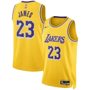 Pratico LeBron James Los Angeles Lakers Nike Unisex Swingman Jersey Icon Edition Gold/White