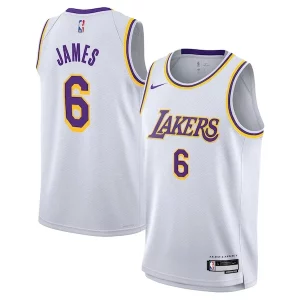 Incantevole Pratico LeBron James Los Angeles Lakers Nike Youth Swingman Jersey Association Edition White