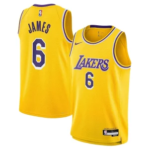 Attraente LeBron James Los Angeles Lakers Nike Youth Swingman Jersey Icon Edition Gold