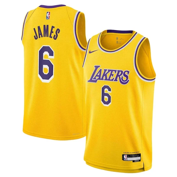 Attraente LeBron James Los Angeles Lakers Nike Youth Swingman Jersey Icon Edition Gold