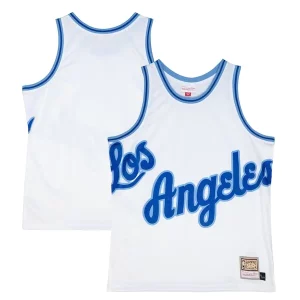 Stupendo Accattivante Los Angeles Lakers Hardwood Classics Blown Out Fashion Jersey White