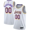 Splendido Carino Attraente Los Angeles Lakers Nike 2020/21 Swingman Custom Jersey Association Edition White