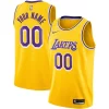 Bellissimo Los Angeles Lakers Nike Custom Swingman Jersey Gold Icon Edition