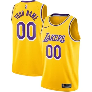 Bellissimo Los Angeles Lakers Nike Custom Swingman Jersey Gold Icon Edition