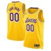 Elegante Classico Robusto Los Angeles Lakers Nike Unisex Swingman Custom Jersey Gold Icon Edition