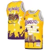 Robusto Los Angeles Lakers x Tats Cru Hardwood Classics Fashion Jersey Gold