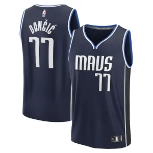 Attraente Luka Dončić Dallas Mavericks Men's Fast Break Player Jersey Statement Edition Navy