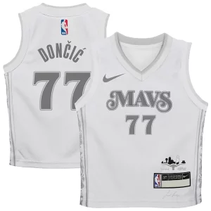 Classico Cool Luka Dončić Dallas Mavericks Nike Preschool 2024/25 Swingman Player Jersey City Edition White