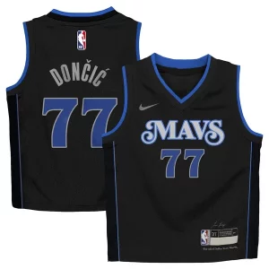Incantevole Luka Dončić Dallas Mavericks Nike Toddler 2023/24 Swingman Replica Jersey City Edition Black