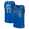 Fascinante Versatile Luka Dončić Dallas Mavericks Fast Break Replica Player Jersey Icon Edition Blue