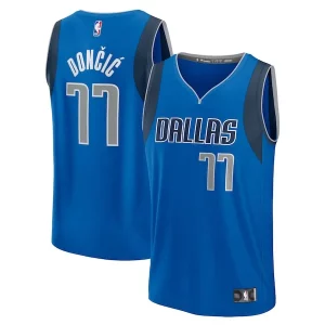 Fascinante Versatile Luka Dončić Dallas Mavericks Fast Break Replica Player Jersey Icon Edition Blue