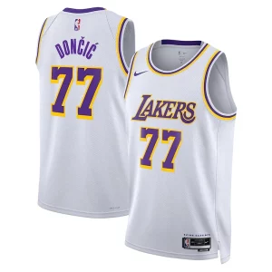 Comodo Fantastico Stupendo Luka Dončić Los Angeles Lakers Nike Association Edition Unisex Swingman Jersey White