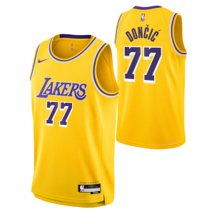 Carino Ottimo Luka Dončić Los Angeles Lakers Nike Unisex Swingman Jersey Icon Edition Gold