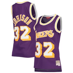 Classico Magic Johnson Los Angeles Lakers Women's Hardwood Classics 1984/85 Swingman Jersey Purple