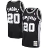 Prestigioso Manu Ginobili San Antonio Spurs 2002 03 Hardwood Classics Player Swingman Jersey Black