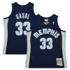Delizioso Ottimo Fascinante Marc Gasol Memphis Grizzlies 2008/09 Hardwood Classics Swingman Throwback Jersey Navy