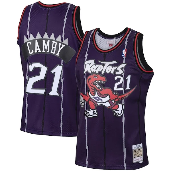 Elegante Marcus Camby Toronto Raptors 2001/02 Hardwood Classics Swingman Jersey Purple