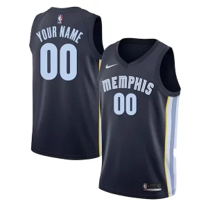 Bellissimo Lussuoso Memphis Grizzlies Nike Swingman Custom Jersey Navy Icon Edition