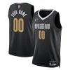 Sofisticato Resistente Memphis Grizzlies Nike Unisex 2023/24 Custom Swingman Jersey Black City Edition