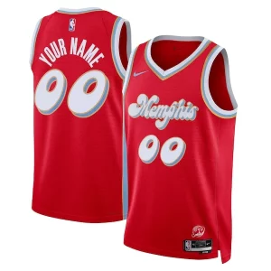 Splendido Moderno Incantevole Memphis Grizzlies Nike Unisex 2024/25 Custom Swingman Jersey City Edition Red