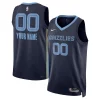 Moderno Trendy Memphis Grizzlies Nike Unisex Swingman Custom Jersey Navy Icon Edition