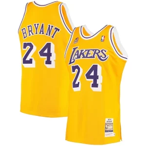 Robusto Attraente Meraviglioso Men's Los Angeles Lakers Kobe Bryant Gold 2007 Hardwood Classics Authentic Jersey