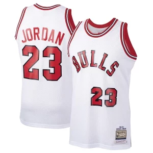 Eccezionale Resistente Carino Michael Jordan Chicago Bulls 1984/85 Hardwood Classics Rookie Authentic Jersey White/Red