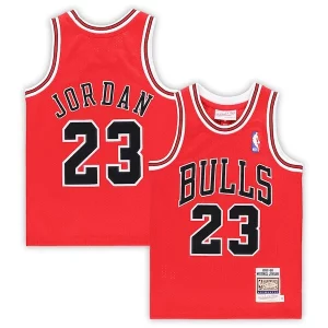 Accattivante Michael Jordan Chicago Bulls Preschool 1997/98 Hardwood Classics Authentic Jersey Red/Black/White