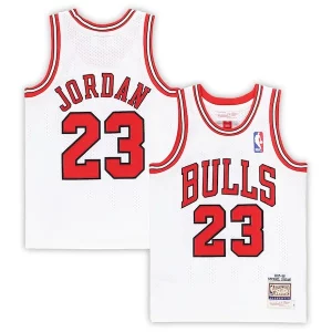Fantastico Meraviglioso Trendy Michael Jordan Chicago Bulls Preschool 1997/98 Hardwood Classics Authentic Jersey White/Black/Red