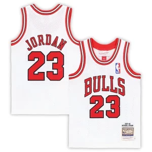 Lussuoso Michael Jordan Chicago Bulls Toddler 1997/98 Hardwood Classics Authentic Jersey White/Black/Red