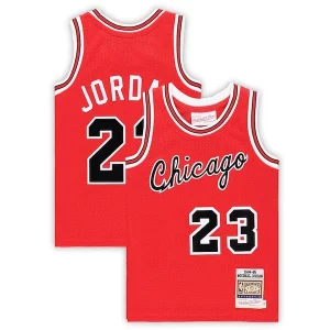 Moderno Stupendo Accattivante Michael Jordan Chicago Bulls Toddler Hardwood Classics 1984/85 Authentic Swingman Jersey Red