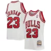 Moderno Michael Jordan Chicago Bulls Youth 1997/98 Hardwood Classics Authentic Jersey White/Black/Red