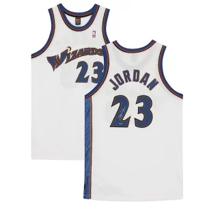 Moderno Meraviglioso Michael Jordan Washington Wizards Authentic Autographed White Nike Jersey