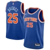 Cool Magnifico Mikal Bridges New York Knicks Nike Youth Swingman Jersey Icon Edition Blue