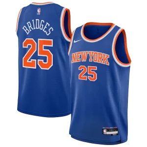 Cool Magnifico Mikal Bridges New York Knicks Nike Youth Swingman Jersey Icon Edition Blue