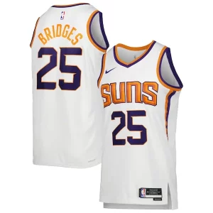 Gorgeous Mikal Bridges Phoenix Suns Nike Unisex Swingman Jersey Association Edition White/Purple