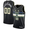 Robusto Carino Moderno Milwaukee Bucks Jordan Brand Swingman Custom Jersey Statement Edition Black