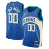 Attraente Cool Milwaukee Bucks Nike Unisex 2023/24 Custom Swingman Jersey Royal City Edition