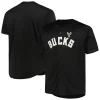 Moderno Carino Milwaukee Bucks Profile Big & Tall Pop Jersey Black