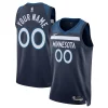 Gorgeous Fantastico Minnesota Timberwolves Nike Unisex Swingman Custom Jersey Navy Icon Edition
