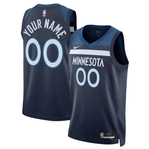 Gorgeous Fantastico Minnesota Timberwolves Nike Unisex Swingman Custom Jersey Navy Icon Edition