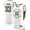 Comodo Pratico Fascinante Myles Turner Indiana Pacers Fast Break Replica Player Jersey White Association Edition