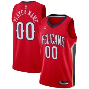 Duraturo Fascinante New Orleans Pelicans Jordan Brand Swingman Custom Jersey Statement Edition Red