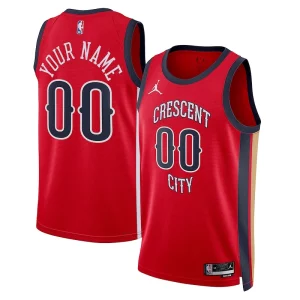 Robusto Trendy Meraviglioso New Orleans Pelicans Jordan Brand Unisex Swingman Custom Jersey Red Statement Edition