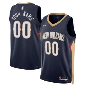 Incantevole Magnifico New Orleans Pelicans Nike Unisex 2022/23 Swingman Custom Jersey Navy Icon Edition