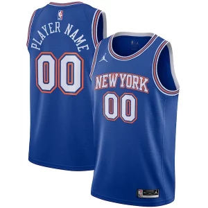 Classico Eccezionale Trendy New York Knicks Jordan Brand Swingman Custom Jersey Statement Edition Blue