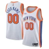 Resistente Pratico Magnifico New York Knicks Nike Unisex 2024/25 Custom Swingman Jersey City Edition White