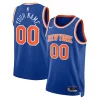 Cool Robusto New York Knicks Nike Unisex Swingman Custom Jersey Blue Icon Edition