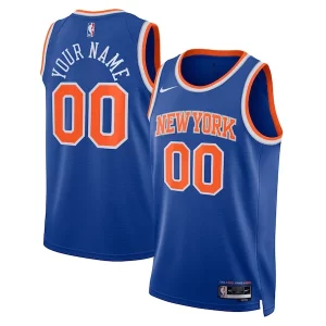 Cool Robusto New York Knicks Nike Unisex Swingman Custom Jersey Blue Icon Edition