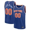 Fascinante Attraente Delizioso New York Knicks Custom Fast Break Jersey Blue Icon Edition